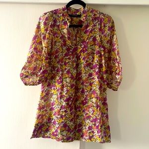 Zara flower print tunic